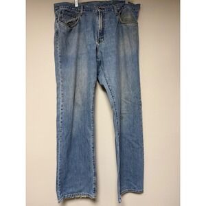 GAP‎ Jeans 1969 Mens 38x32 Standard Fit Blue Denim Straight Leg Jeans